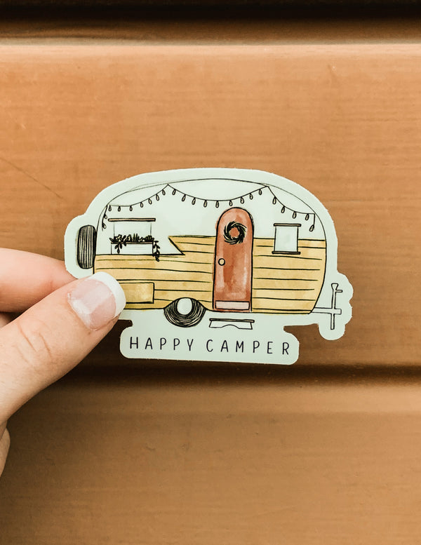 Happy Camper Sticker